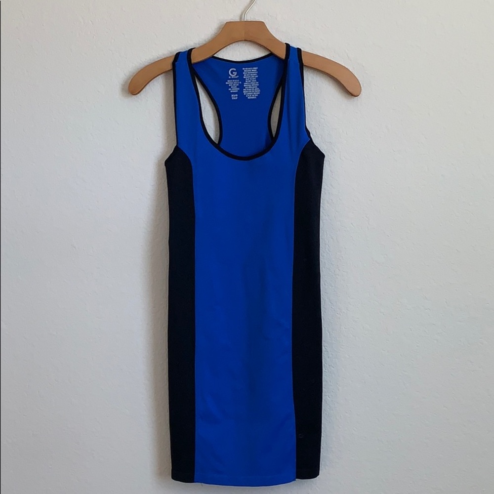 G by Guess-Blue and Black Bodycon Dress.